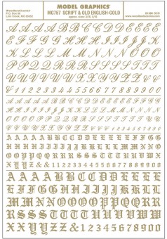 Woodland WMG757 Buchstaben & Zahlen in Altenglisch 