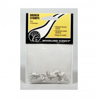 Woodland WS31 Baumstümpfe abgesägt, 14 tlg. 