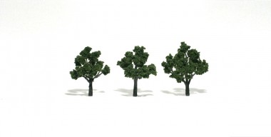 Woodland WTR1507 Laubbäume mittelgrün 7-10 cm, 3 St. 