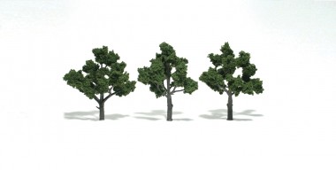 Woodland WTR1510 Laubbäume mittelgrün 5-12 cm, 3 St. 