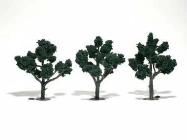 Woodland WTR1511 Laubbäume dunkelgrün 5-12 cm, 3 St. 