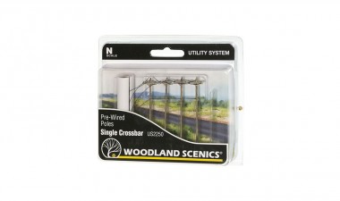 Woodland WUS2250 Pre-Wired Poles - Single Crossbar - SPU 