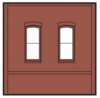 DPM DPM30133 Dock Level Window Wall, 4 St. 