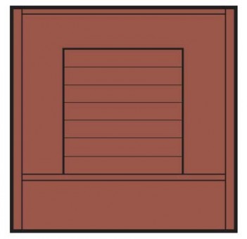 DPM DPM30135 Dock Level Overhead Door, 4 St. 