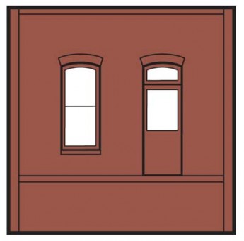 DPM DPM30136 Dock Level Rectangular Entry Door, 4 St. 