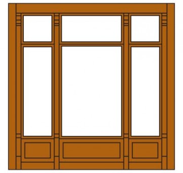 DPM DPM30142 Street Level Victorian Window, 4 St. 