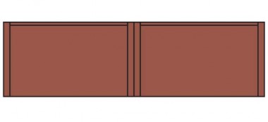 DPM DPM60111 Single Story Blank Wall, 3 St. 