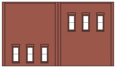 DPM DPM60123 Two- Story 6 Windows, 3 St. 