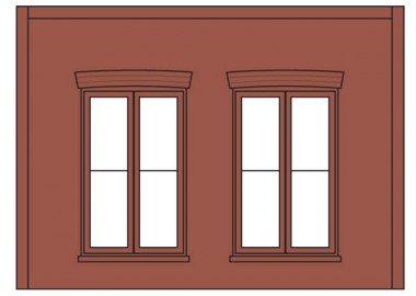 DPM DPM90106 Double Rectangular Window 
