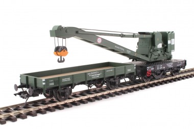 Lenz 42450-06 DB Kran Wyhlen, grün, Ep.4, Schutzwagen 