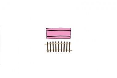 Lenz 45023 Gleis gebogen 7,5° R2 Radius 