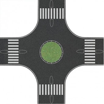 Busch 1102 Asphalt Kreisverkehr 