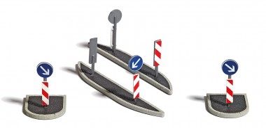 Busch 1111 Verkehrsinseln H0 