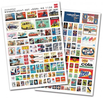 Busch 1130 DDR Werbeplakate-Set 