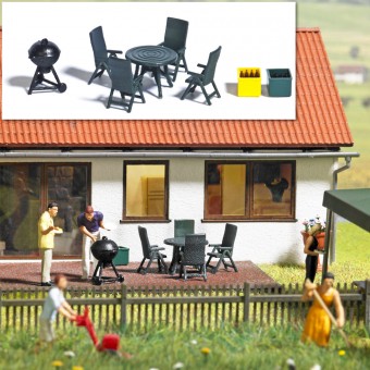 Busch 1190 Gartenmöbel und Grill (Gartenparty) 
