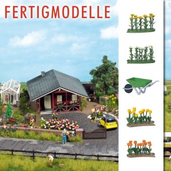 Busch 1231 Tulpen & Margeriten, montiert 