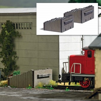 Busch 1395 Echtholz-Prellböcke 