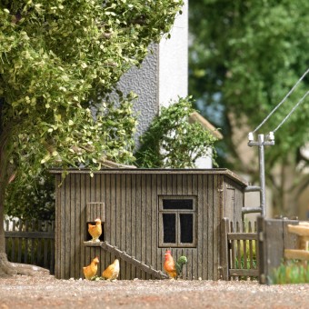 Busch 1844 Hühnerstall H0 