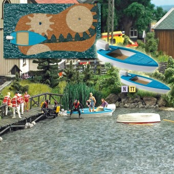 Busch 5480 See mit fahrendem Boot 