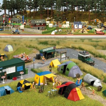Busch 6044 Camping-Platz: 15 Zelte 
