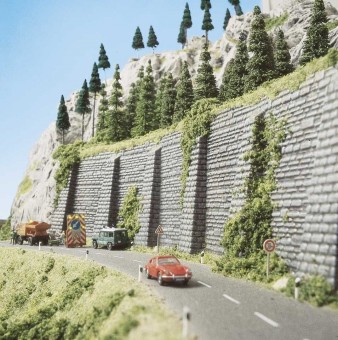 Busch 7031 Steinmauer mit Stützpfeilern 