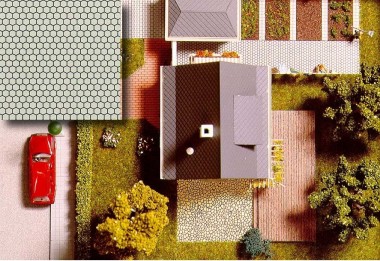 Busch 7036 Dekoplatte Pflastersteine 