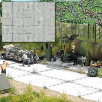 Busch 7412 Dekoplatte Betonplatte 