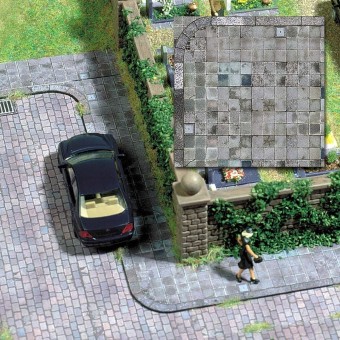 Busch 7418 Dekoplatte Gehwegplatten 