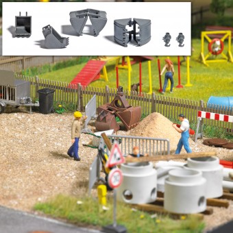 Busch 7799 Mini-Set: Baggerschaufeln 