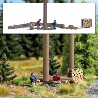 Busch 7973 A-Set: Baumfällung 