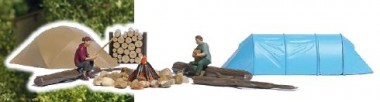 Busch 79823 A-set: Wildcamping H0 
