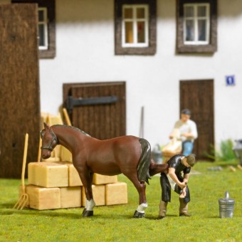 Busch 79857 A-Set: Hufschmied H0 