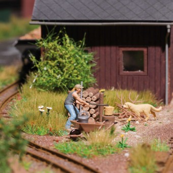 Busch 79884 A-Set: Holz hacken H0 