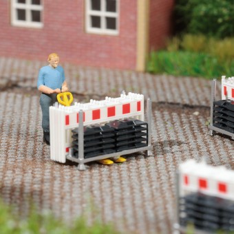 Busch 79897 A-Set: Schrankenzaun-Transport 