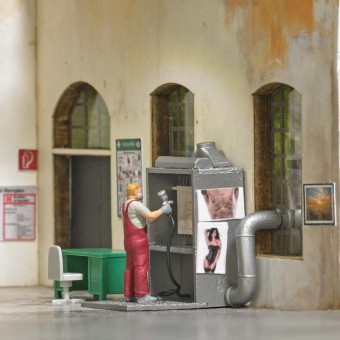 Busch 79905 A-Set:Lackierer/Kabine H0 