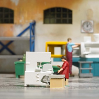 Busch 79906 A-Set:Druckmaschine H0 