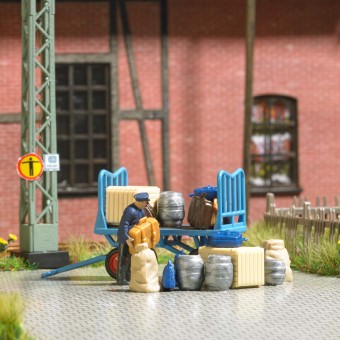 Busch 79910 A-Set:Bahnsteigkarre H0 