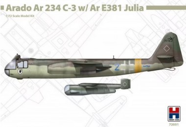 Glow2B 72051 Hobby 2000: Arado Ar 234 C-3 w/ Ar E381  