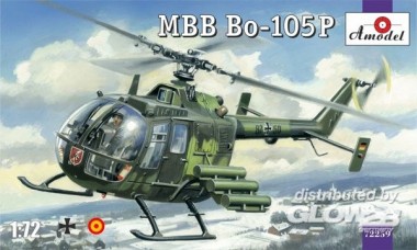 Glow2B AMO72259 MBB Bo-105P Helicopter 
