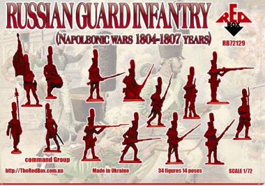 Red Box RB72129 Russian gurad infantry, 1804-1807 