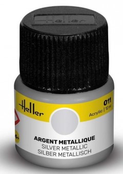 Heller 9011 Heller Acrylic 011 silber (met.) 12ml 