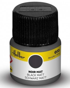 Heller 9033 Heller Acrylic 033 schwarz (m) 12ml 