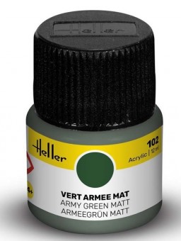 Heller 9102 Heller Acrylic 102 armeegrün (m) 12ml 