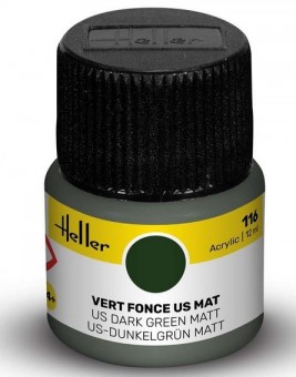 Heller 9116 Heller Acrylic 116 US dunkelgrün (m) 