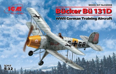 ICM 32030 Bücker Bü 131D German Training Aircraft 