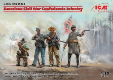 ICM 35021 American Civil War Confederate Infantry 