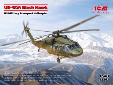 ICM 48361 UH-60A Black Hawk, US Military Transport 