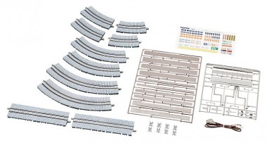 Tomytec 971084 Schienenset in Pflasterstein-Ausführung 