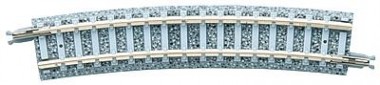Tomytec 971864 4 Gleise, gebogen, in Schotte 