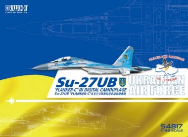 Great Wall Hobby S4817 Ukrainian Su-27UB Digital Camouflage 